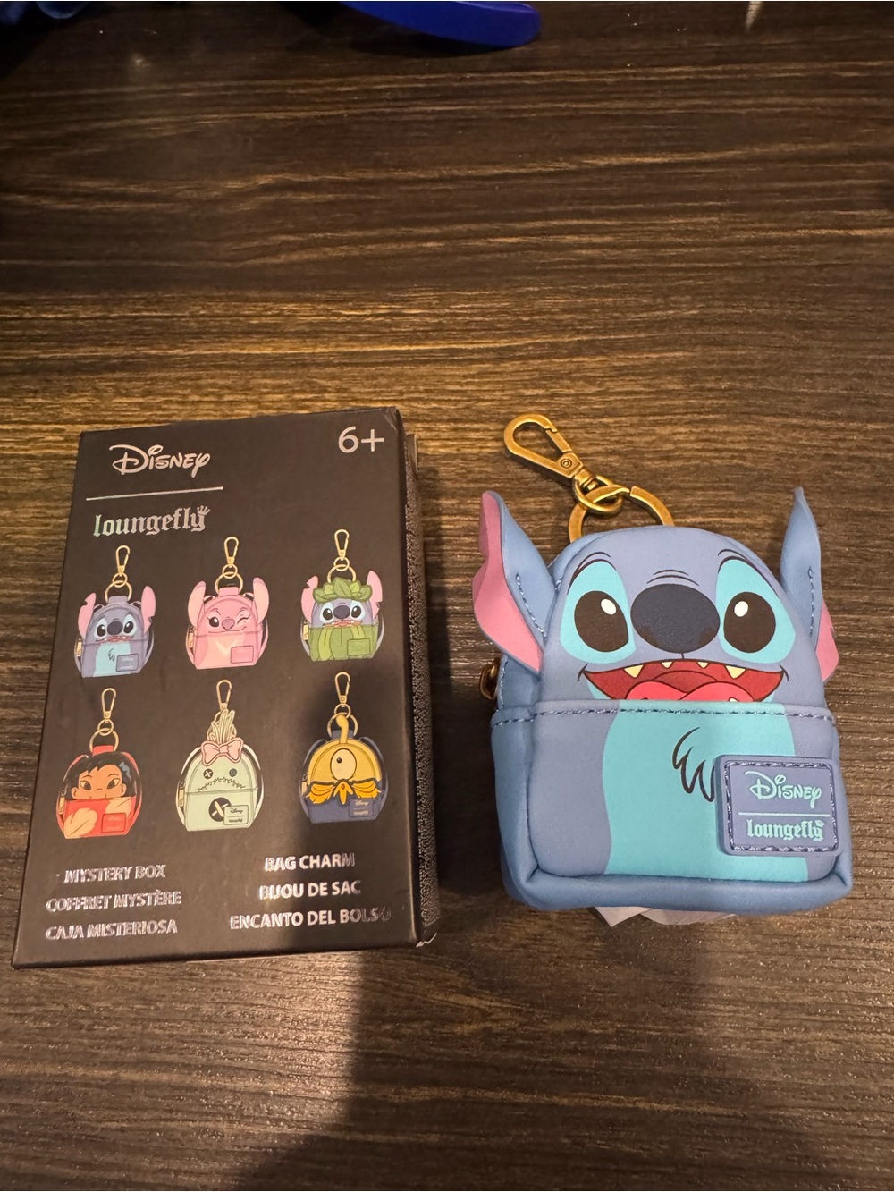 Loungefly Stitch Character Mini Backpack Keychain